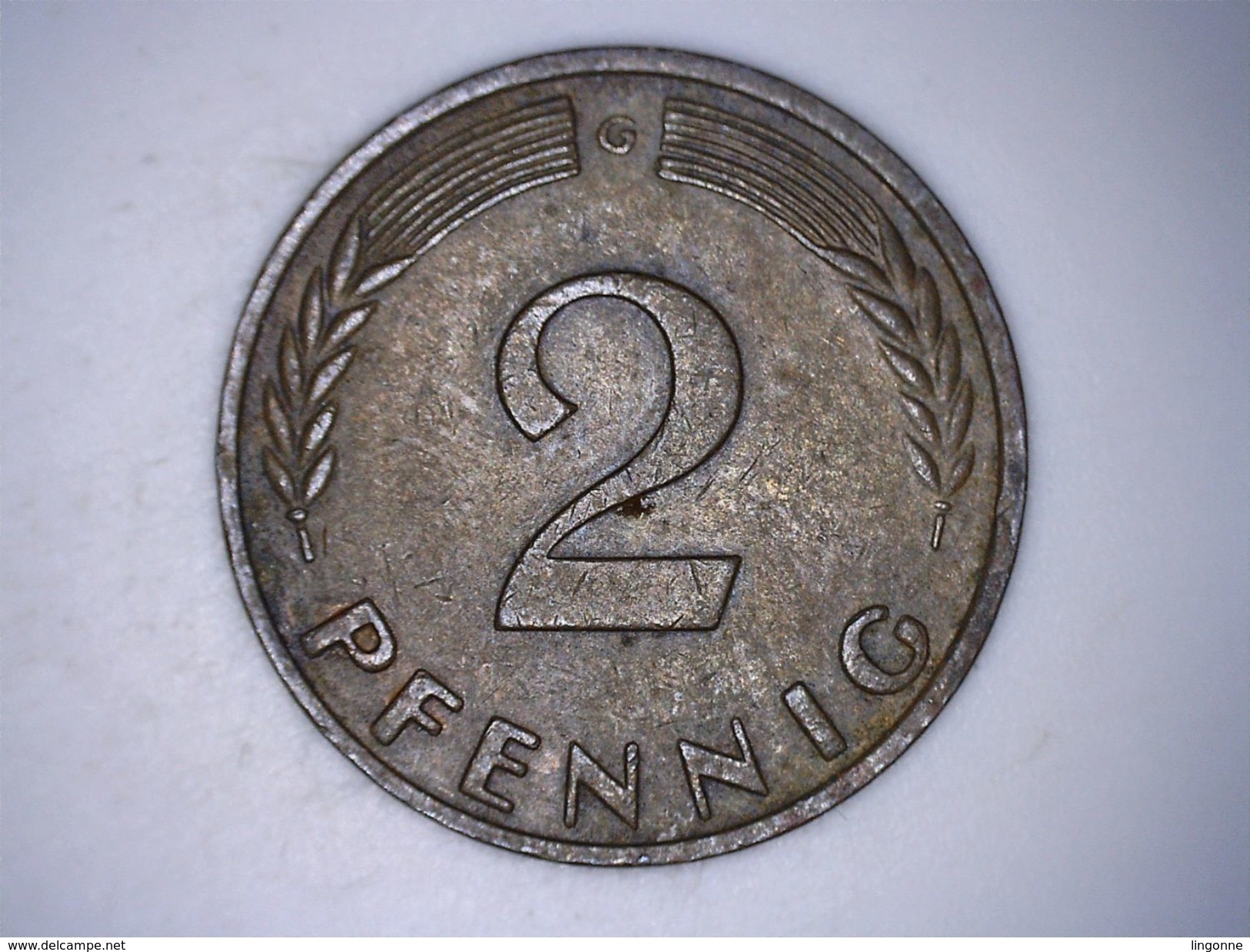 ALLEMAGNE  2 PFENNIG 1962 G - 2 Pfennig