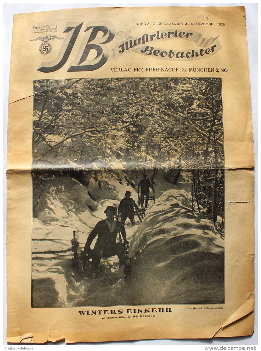 Illustrierter Beobachter 1928 Nr.30 Winters Einkehr - Deutsch