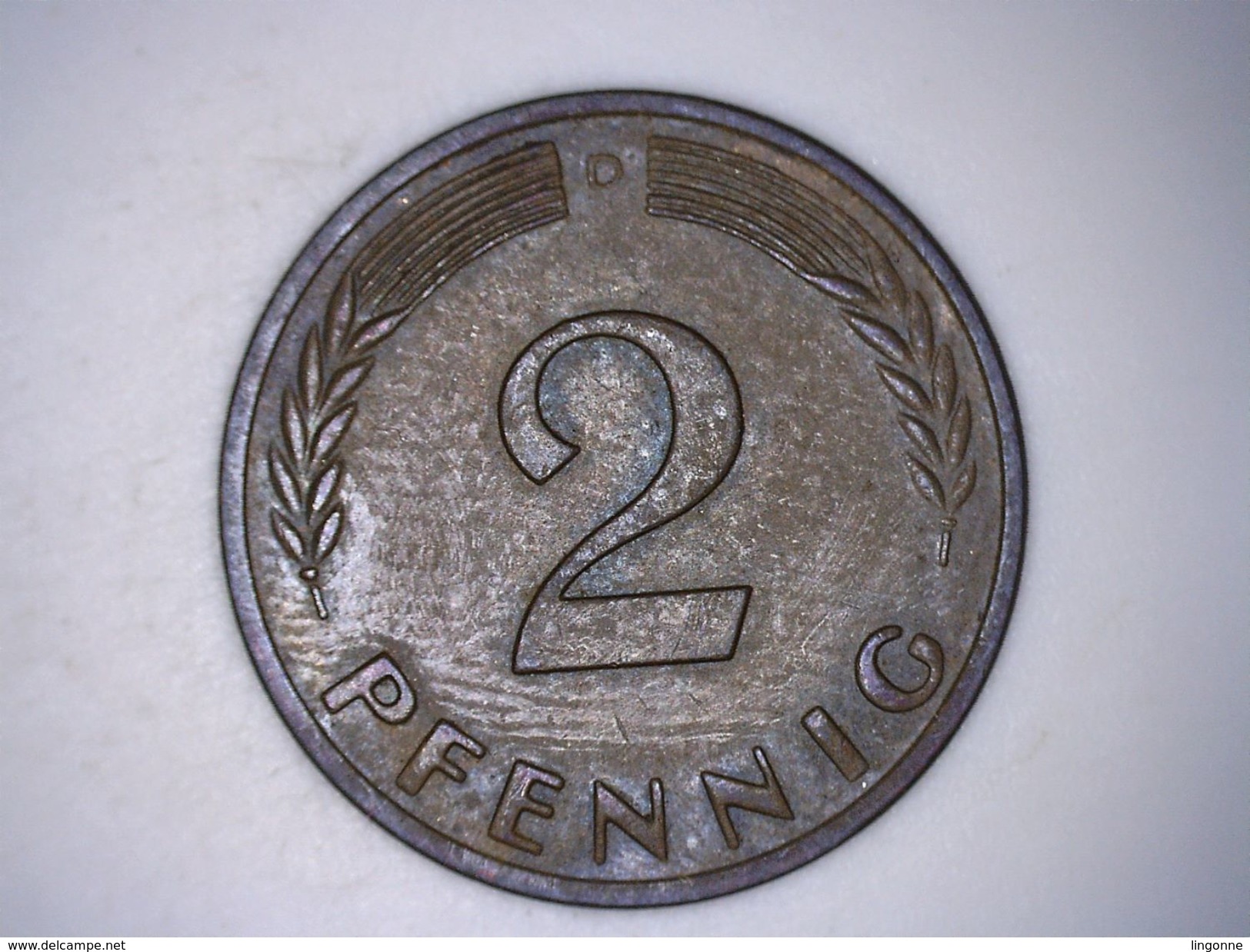 ALLEMAGNE  2 PFENNIG 1965 D - 2 Pfennig