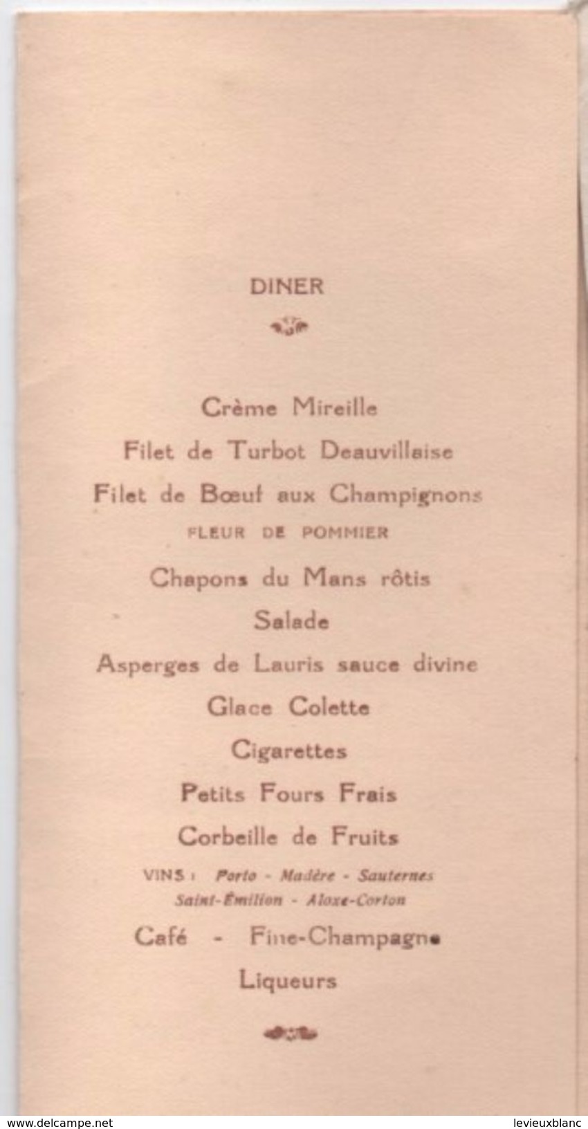 Menu De Premiére Comminion / Colette MONVILLE/Diner /YVETOT/1937      MENU210 - Menu