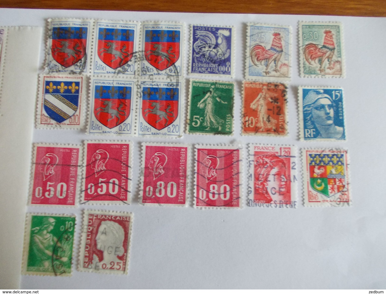 TIMBRE France Lot De Timbres à Identifier Dont Des Neufs N° 636 - Lots & Kiloware (mixtures) - Max. 999 Stamps