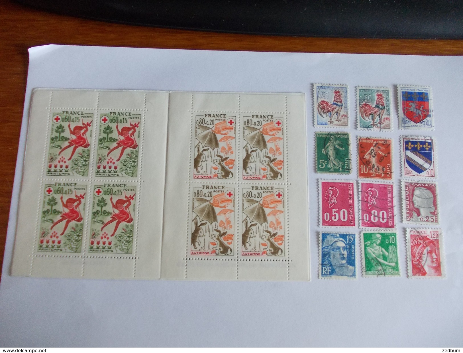 TIMBRE France Lot De à Timbres à Identifier Croix Rouge 1975 N° 637 - Mezclas (max 999 Sellos)