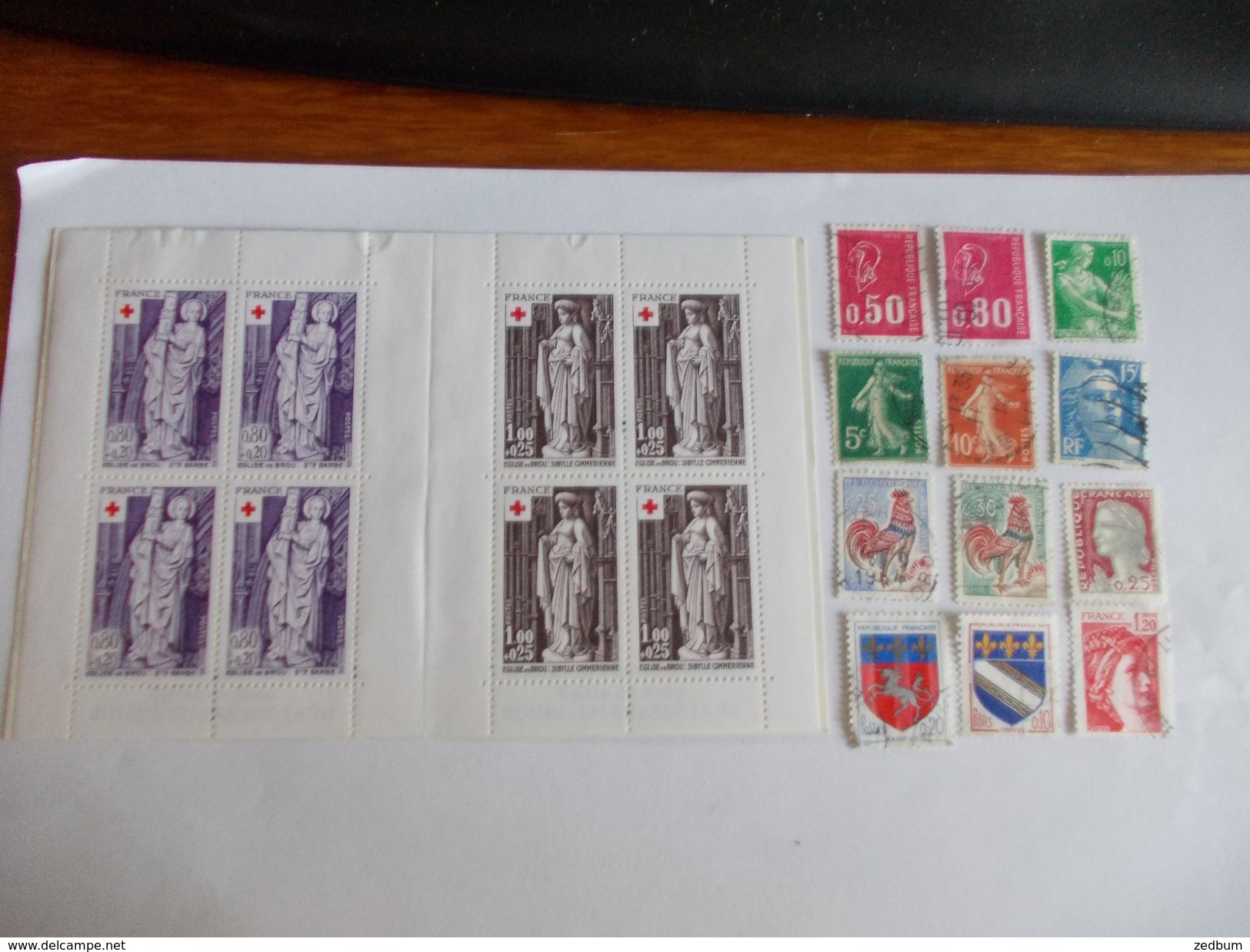 TIMBRE France Lot De à Timbres à Identifier Croix Rouge 1976 N° 638 - Mezclas (max 999 Sellos)