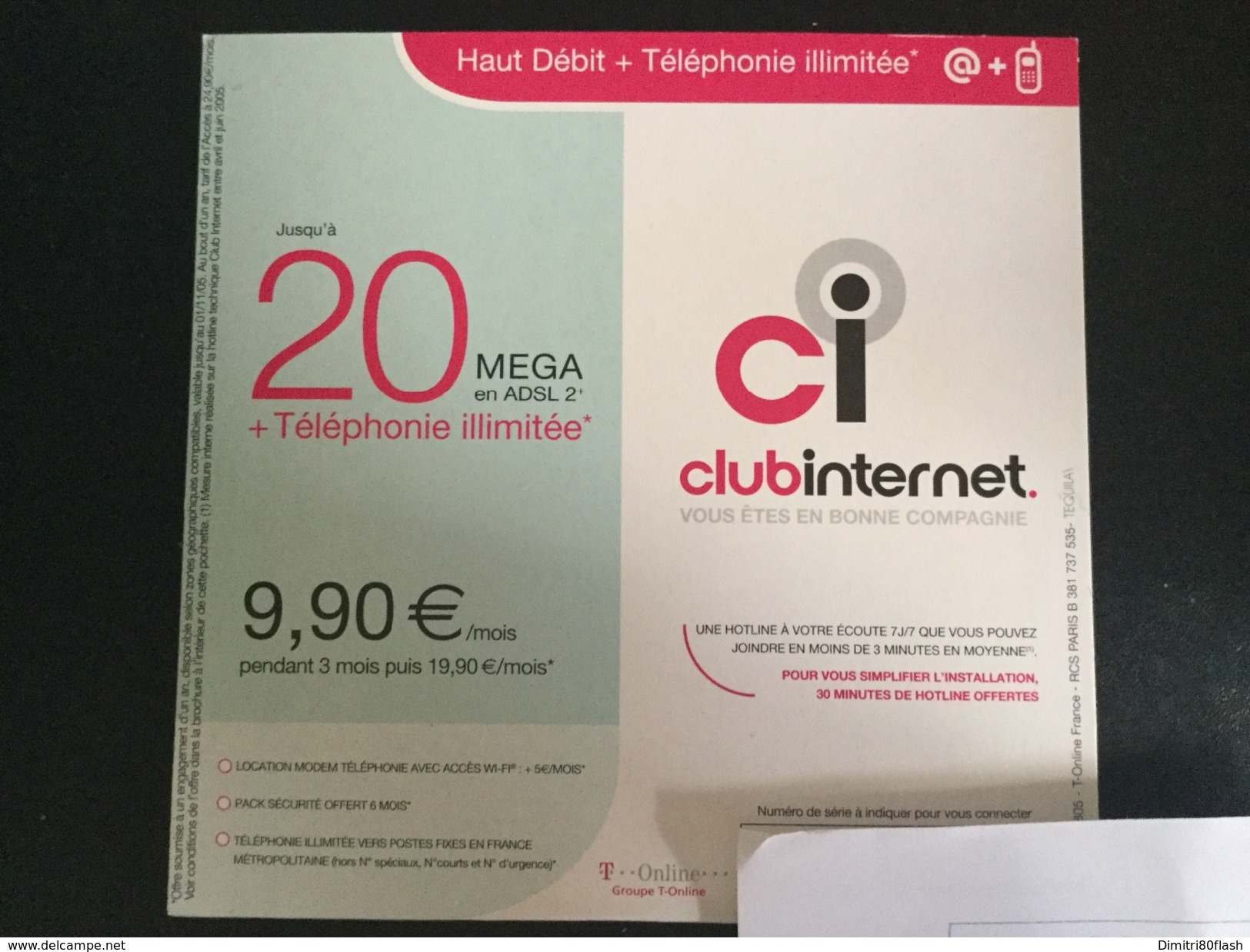 INFORMATIQUE-KIT DE DÉMARRAGE INTERNET/CLUB INTERNET - Autres & Non Classés