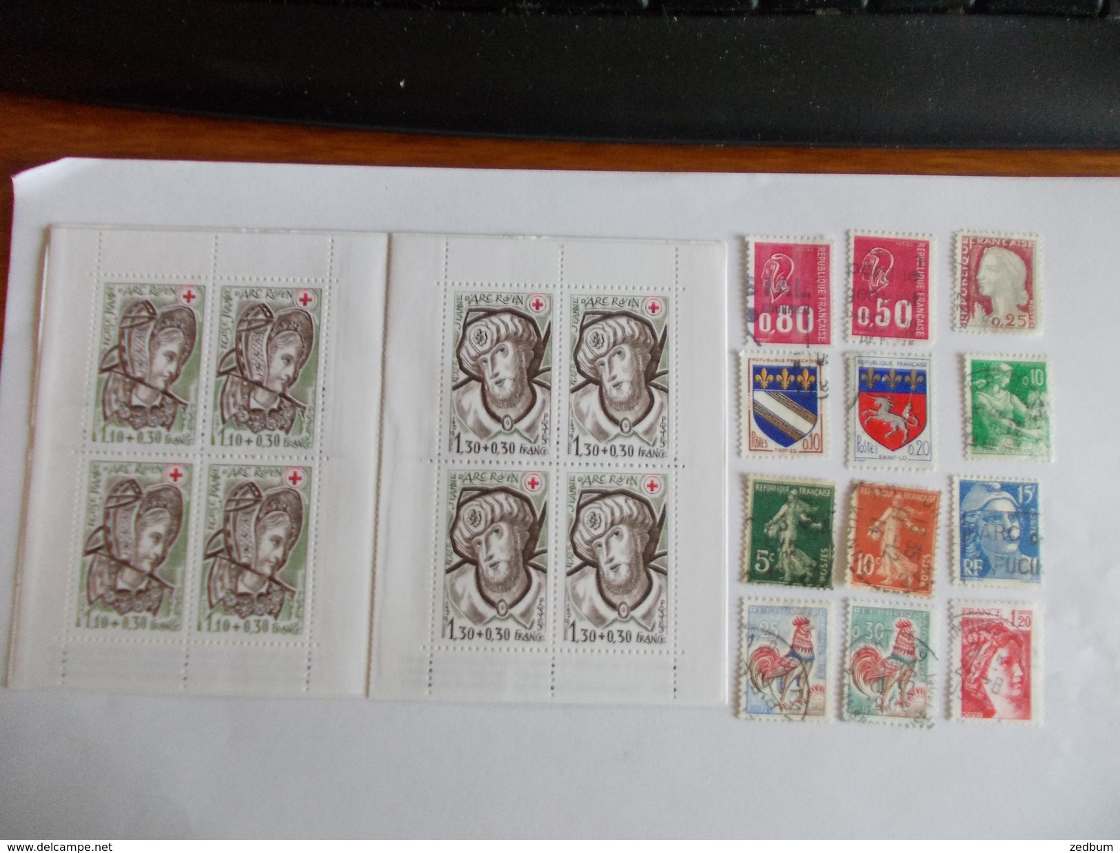 TIMBRE France Lot De à Timbres à Identifier Croix Rouge 1979 N° 640 - Lots & Kiloware (mixtures) - Max. 999 Stamps
