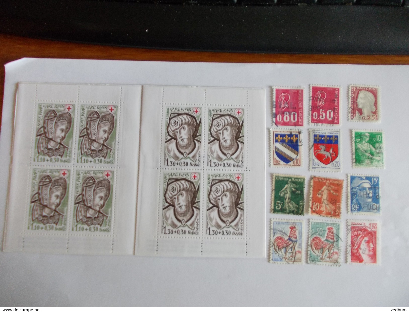 TIMBRE France Lot De à Timbres à Identifier Croix Rouge 1979 N° 640 - Alla Rinfusa (max 999 Francobolli)