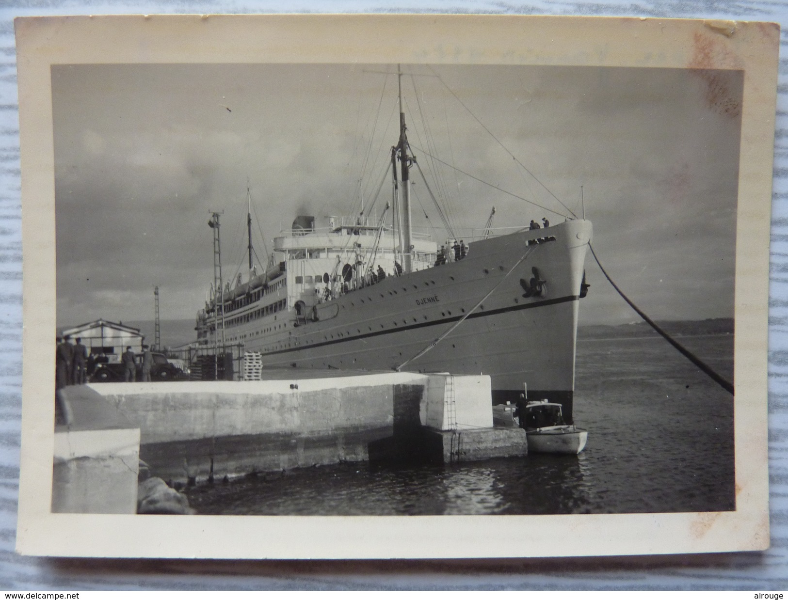 Photo: Paquebot Djenné à Tanger 1934 - Bateaux