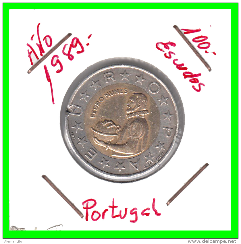 PORTUGAL  MONEDA DE  100  ESCUDOS      AÑO 1989 - Portugal