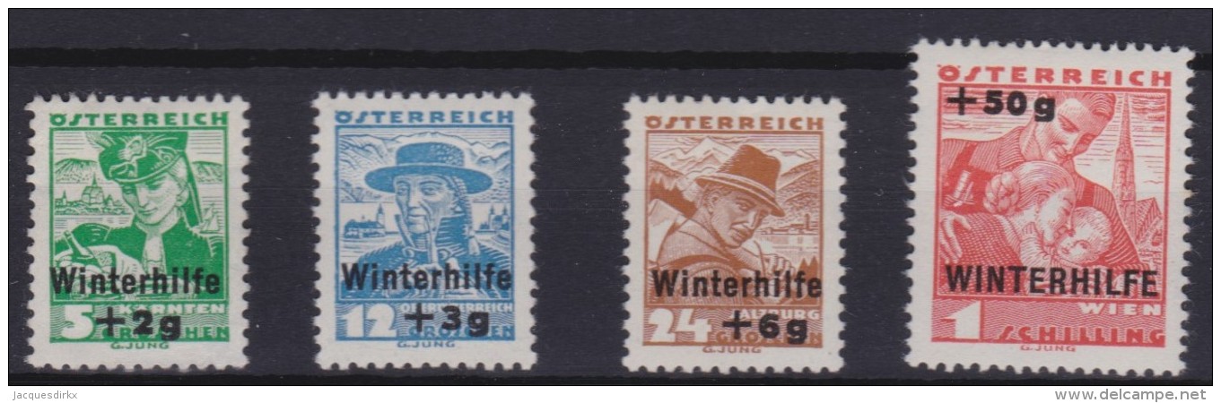 Osterreich   .    Yvert   .    467/470       .      *      .          Ungebraucht     .   /    .   Mint-hinged - Nuovi