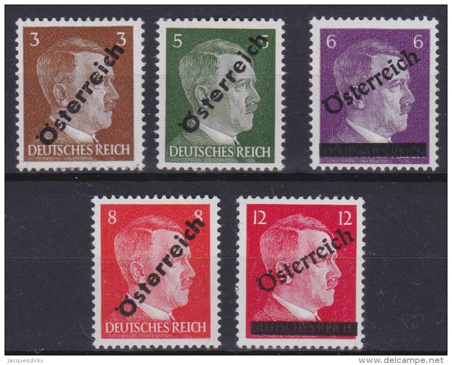 Osterreich   .    Yvert   .    534/538       .      **      .          Postfrisch     .   /    .   MNH - Ungebraucht