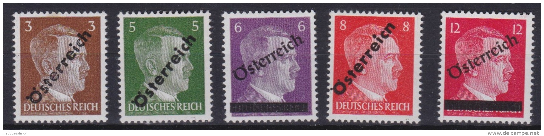 Osterreich   .    Yvert   .    534/538       .      **      .          Postfrisch     .   /    .   MNH - Ongebruikt