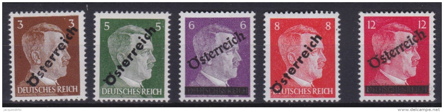 Osterreich   .    Yvert   .    534/538       .      **      .          Postfrisch     .   /    .   MNH - Ongebruikt