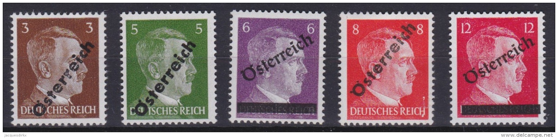 Osterreich   .    Yvert   .    534/538       .      **      .          Postfrisch     .   /    .   MNH - Ongebruikt