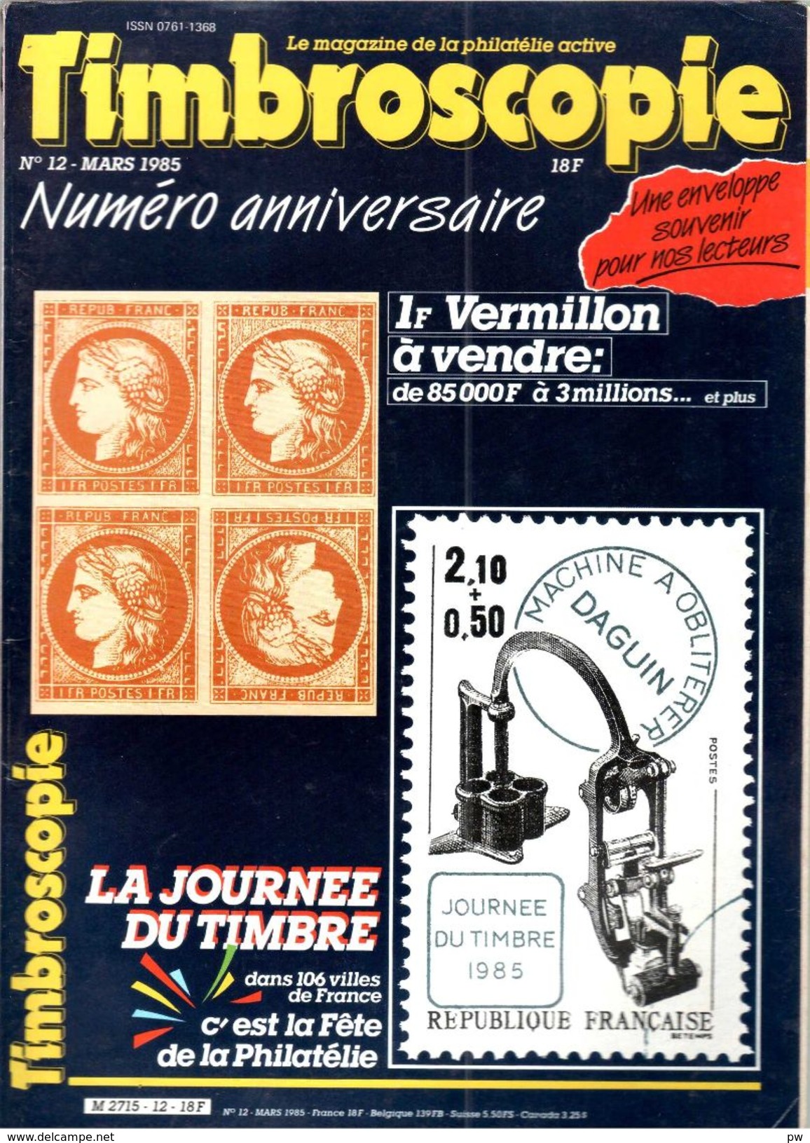 REVUE TIMBROSCOPIE N° 12 De Mars 1985 - Français (àpd. 1941)