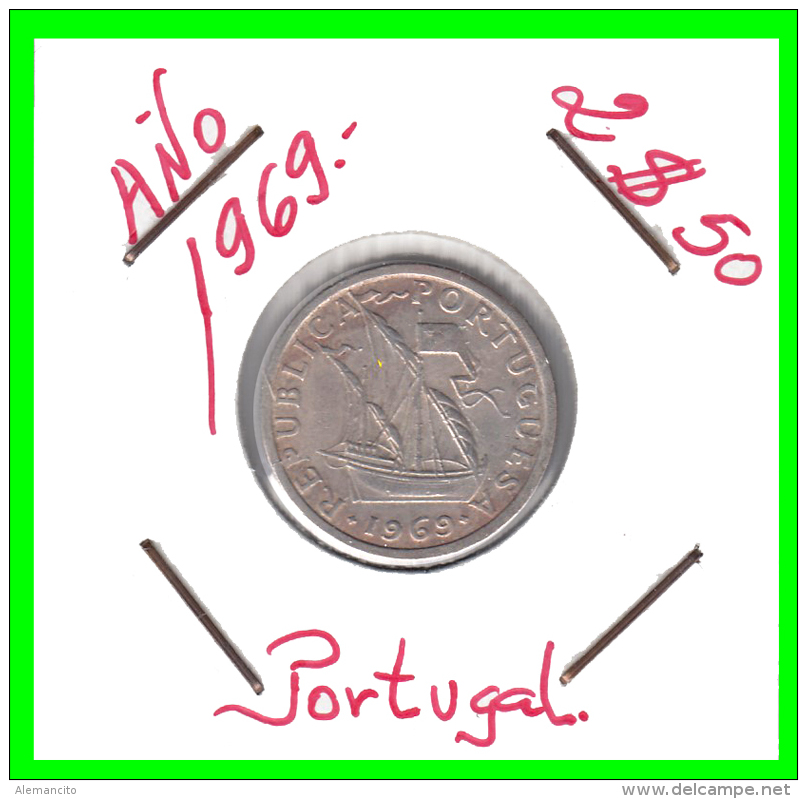 PORTUGAL/MONEDA RÉPUBLICA &gt; 2.5 ESCUDOS AÑO 1969 - Portugal