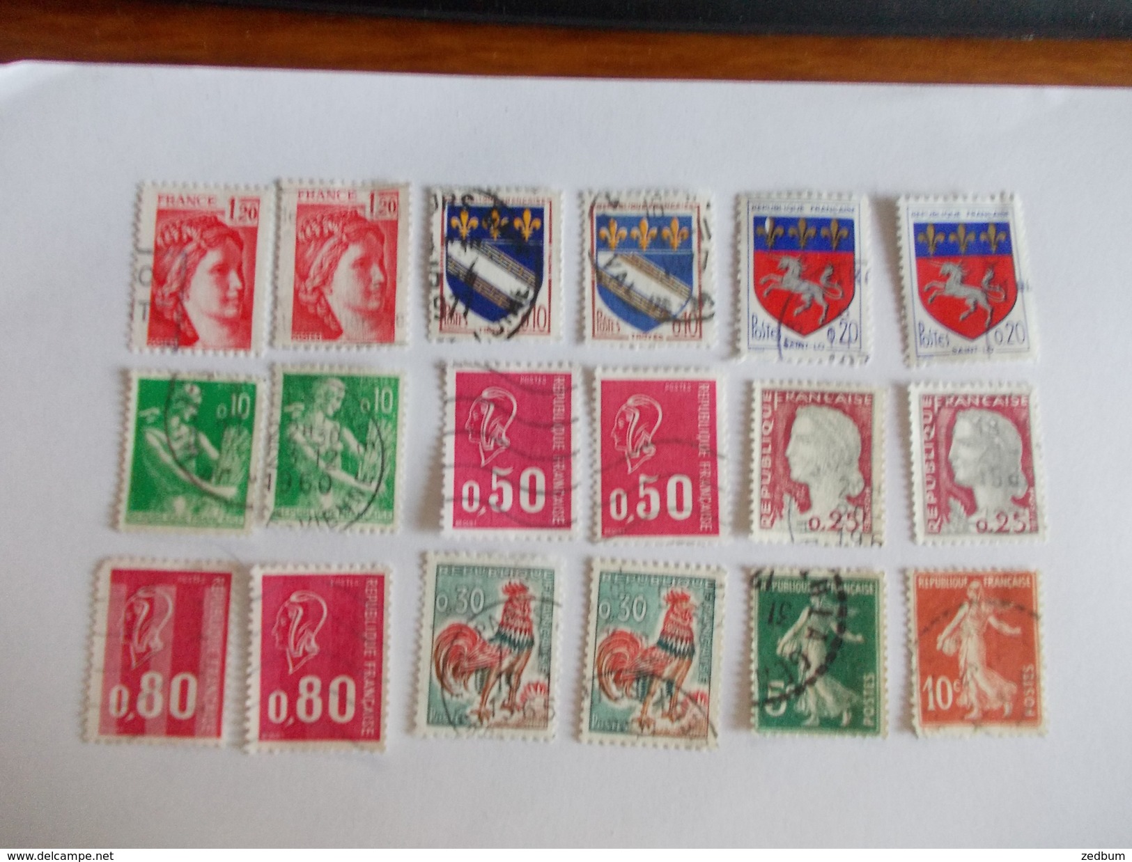 TIMBRE France Petit Lot De à Timbres à Identifier  N° 644 - Lots & Kiloware (mixtures) - Max. 999 Stamps