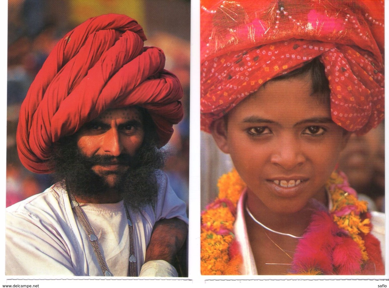 2 CPM Inde Rajasthan Raika Man Jaisalmer &  Child Bridegroom - Asia