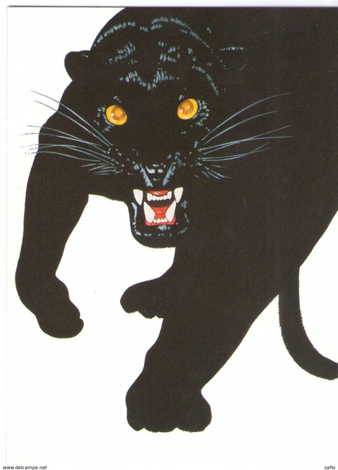 CPM Le Livre De La Jungle Bagheera La Panthère Noire Kipling Henri Galeron Illustrateur - Lions