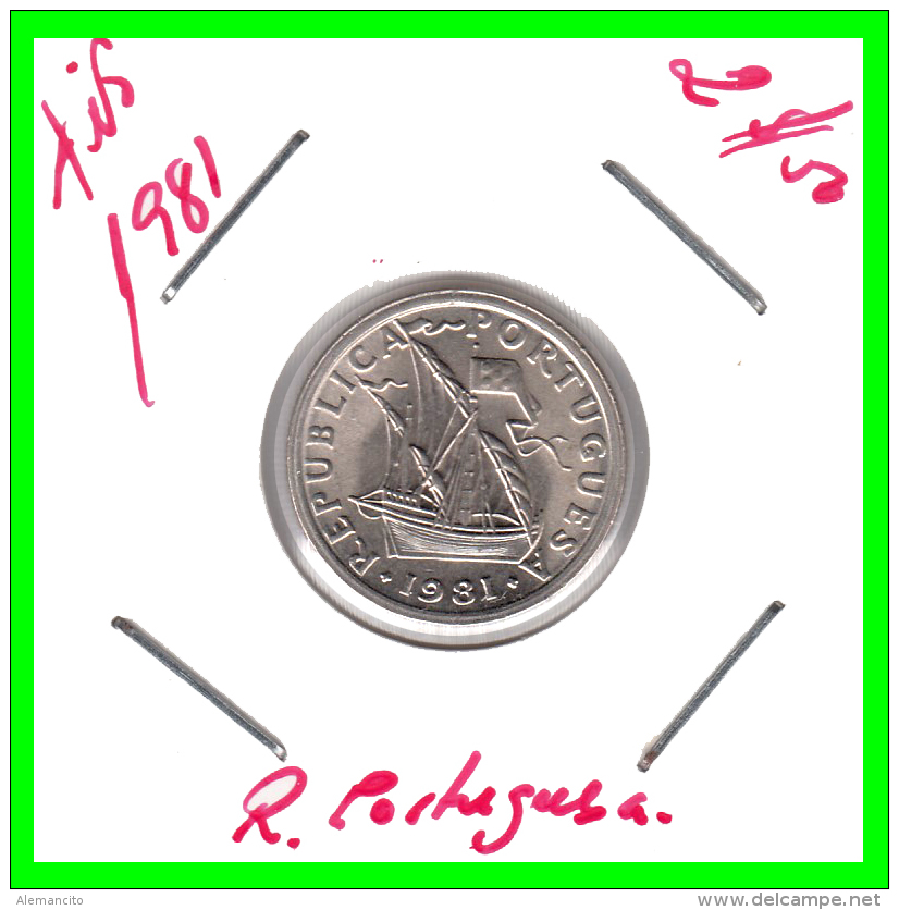 PORTUGAL/MONEDA RÉPUBLICA &gt; 2.5 ESCUDOS AÑO 1981 - Portugal