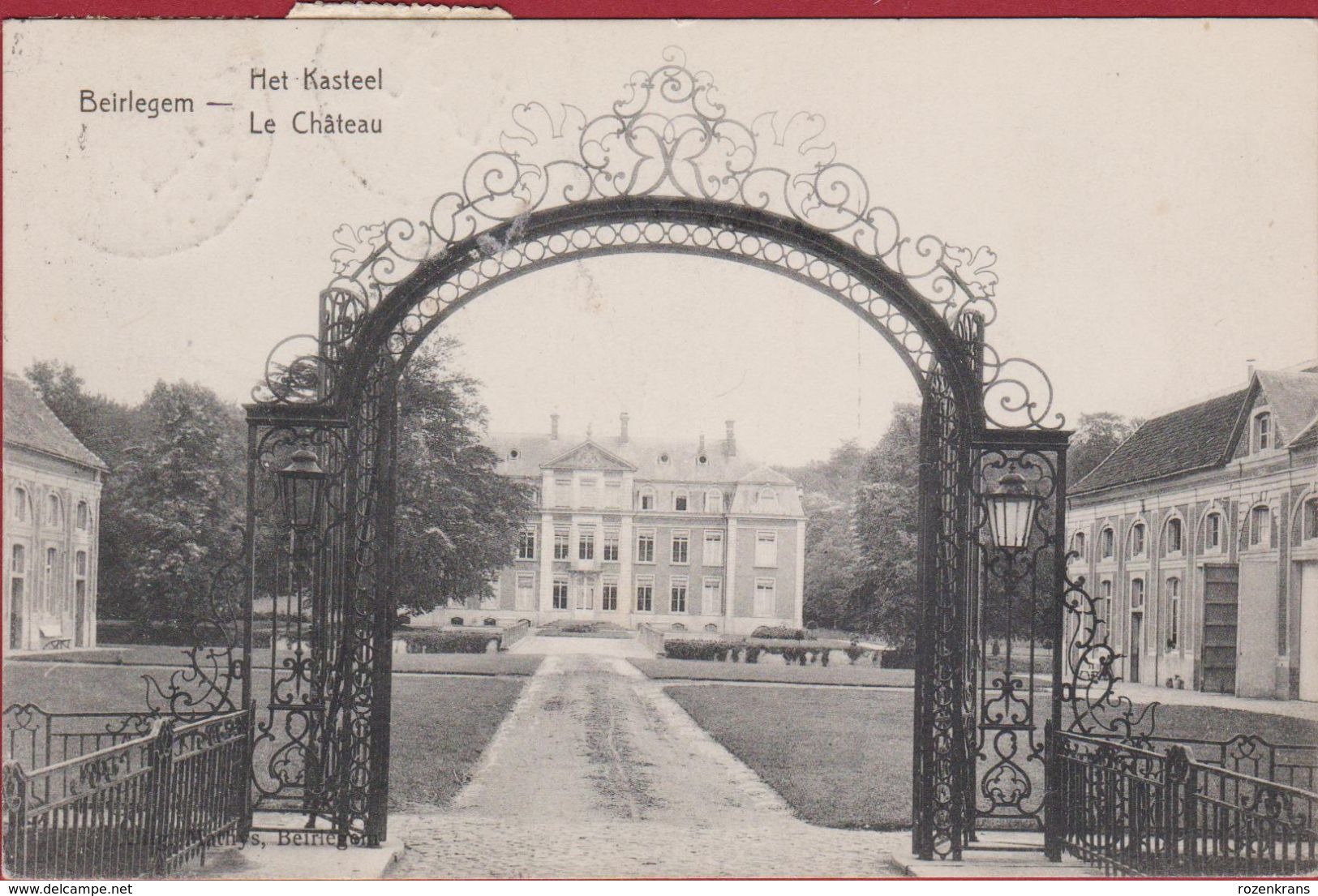 Zwalm BEERLEGEM BEIRLEGEM HET KASTEEL LE CHATEAU (In Zeer Goede Staat) 1922 Zwalmstreek - Zwalm