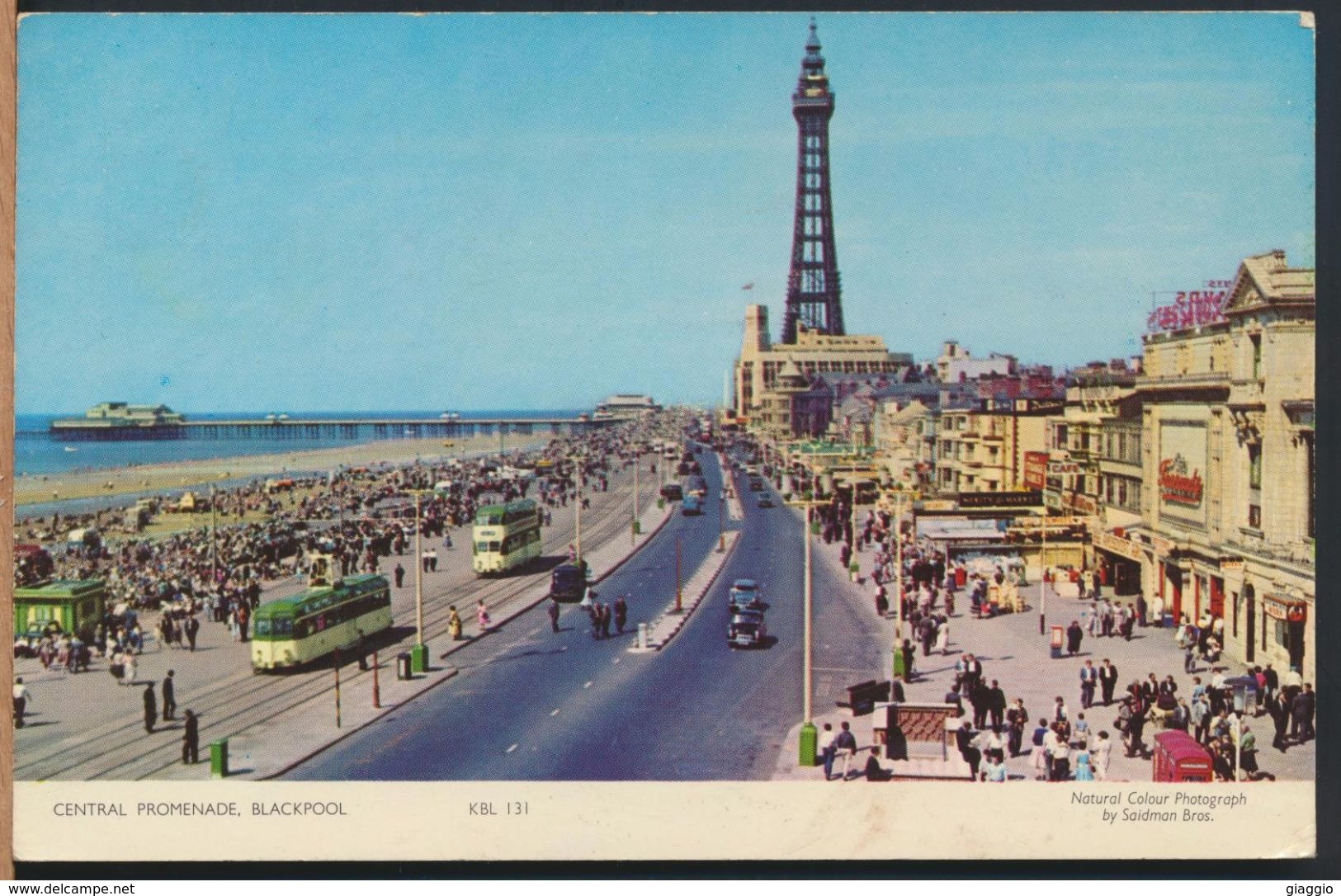 °°° 8915 - UK - BLACKPOOL - CENTRAL PROMENADE - 1967 With Stamps °°° - Blackpool