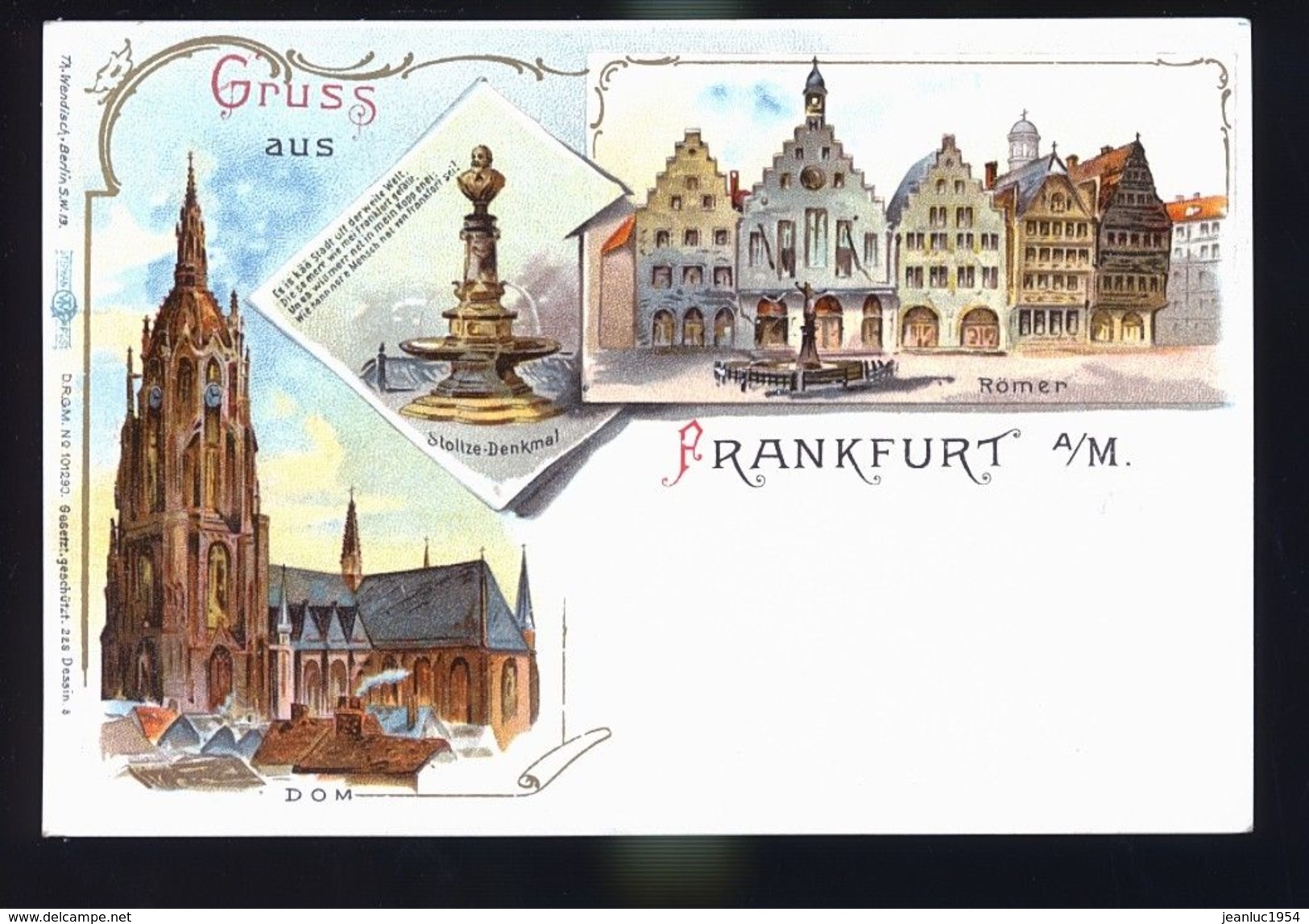 FRANKFURT GRUSS  1899 - Autres & Non Classés