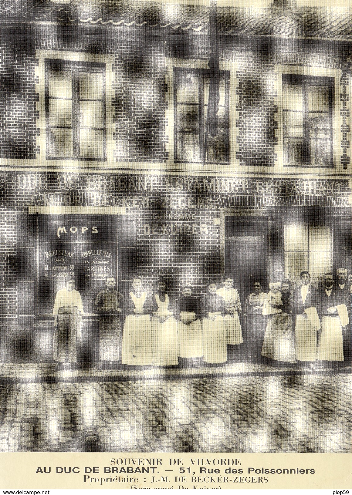 Carte 2 Scans Souvenir De Vilvorde,vilvoorde AU Duc De Brabant, 51 Rue Des Poissonniers / Restaurant De Kuiper Estaminet - Vilvoorde