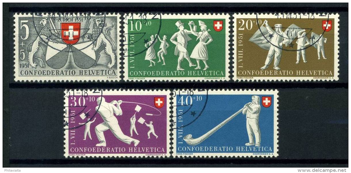 Svizzera 1951 Mi. 555-559 Usato 100% Pro Patria - Used Stamps