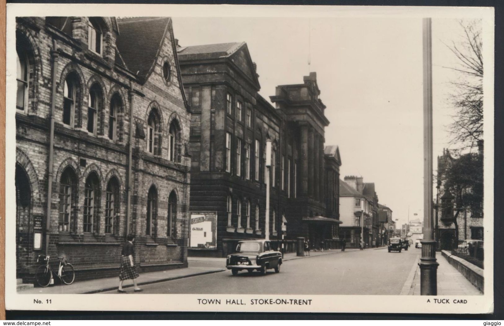 °°° 8935 - UK - STOKE ON TRENT - TOWN HALL - 1962 With Stamps °°° - Stoke-on-Trent