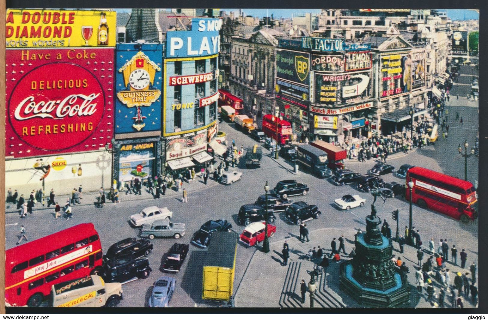 °°° 8953 - UK - LONDON - PICCADILLY CIRCUS - 1964 With Stamps °°° - Piccadilly Circus