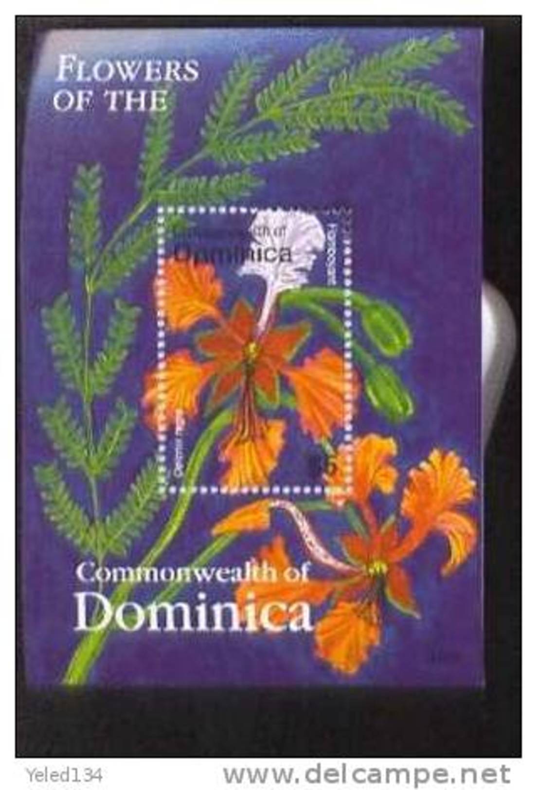 DOMINICA  2632  MINT NEVER HINGED SOUVENIR SHEET OF FLOWERS - ORCHIDS - Autres & Non Classés