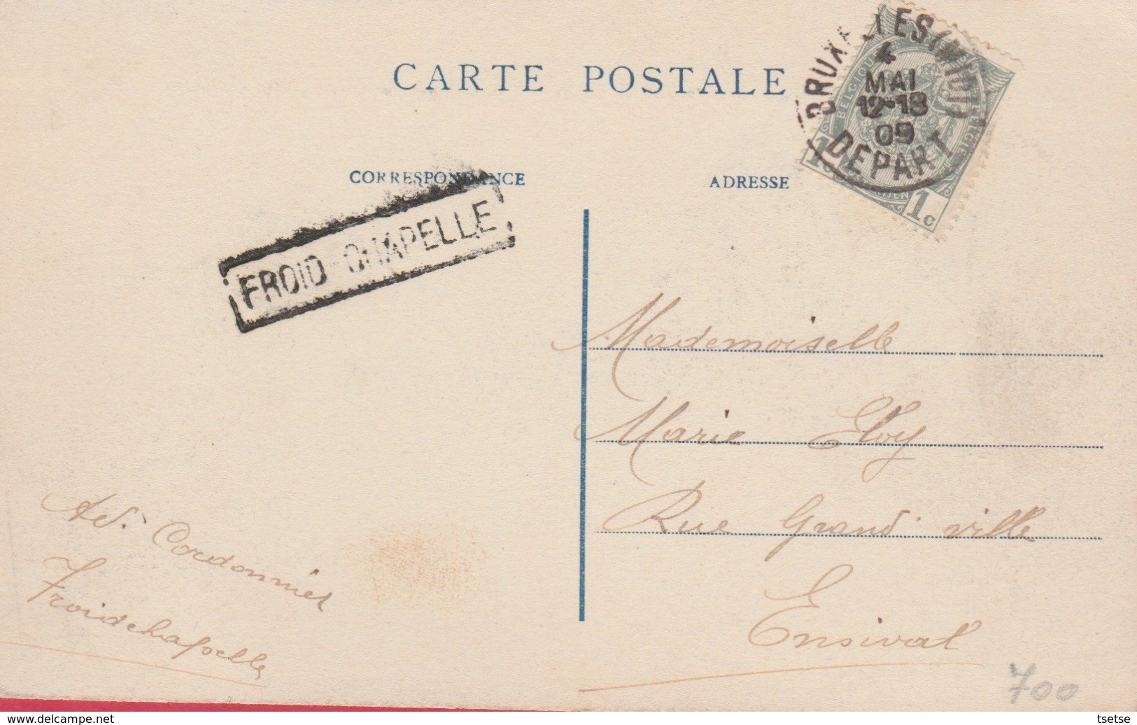 Froidchapelle - Château Arnould Et Rue Du Gouty - 1909  ( Voir Verso ... Griffe De Froidchapelle ) - Froidchapelle