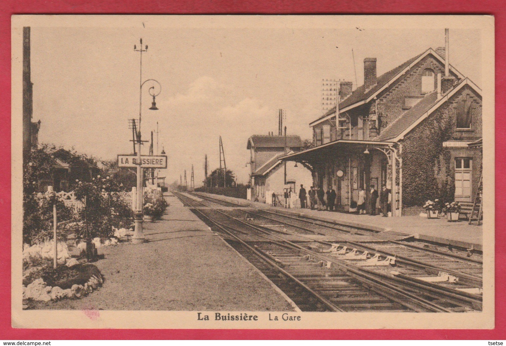 La Buissière - La Gare - 1942 ( Voir Verso ) - Merbes-le-Chateau