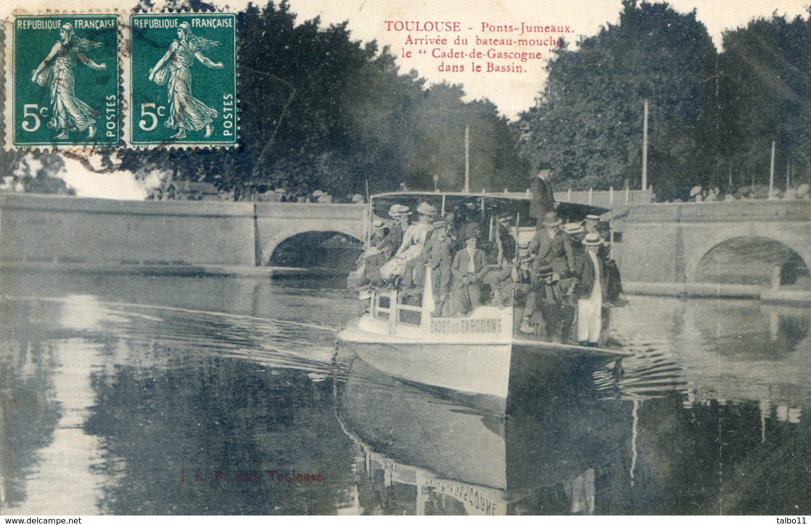 Toulouse - Ponts Jumeaux - Arrivée Du Bateau-mouche - Le Cadet De Gascogne Dans Le Bassin Du Canal Du Midi - Toulouse