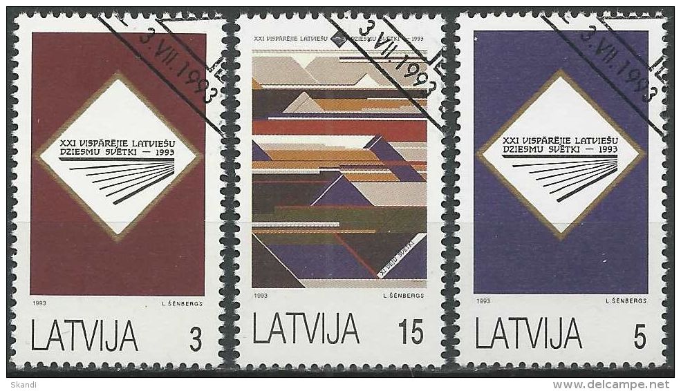 LETTLAND 1993 Mi-Nr. 357/59 O Used - Aus Abo - Lettland