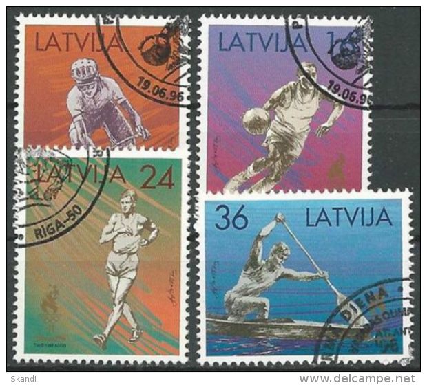 LETTLAND 1996 Mi-Nr. 427/30 O Used - Aus Abo - Lettland