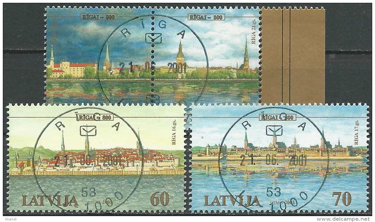 LETTLAND 2001 Mi-Nr. 545/48 O Used - Aus Abo - Lettland