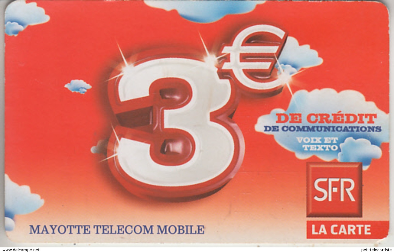 MAYOTTE - TÉLÉCARTE - GSM DU MONDE *** RECHARGE GSM - SFR / 04/11 *** - TAAF - French Southern And Antarctic Lands