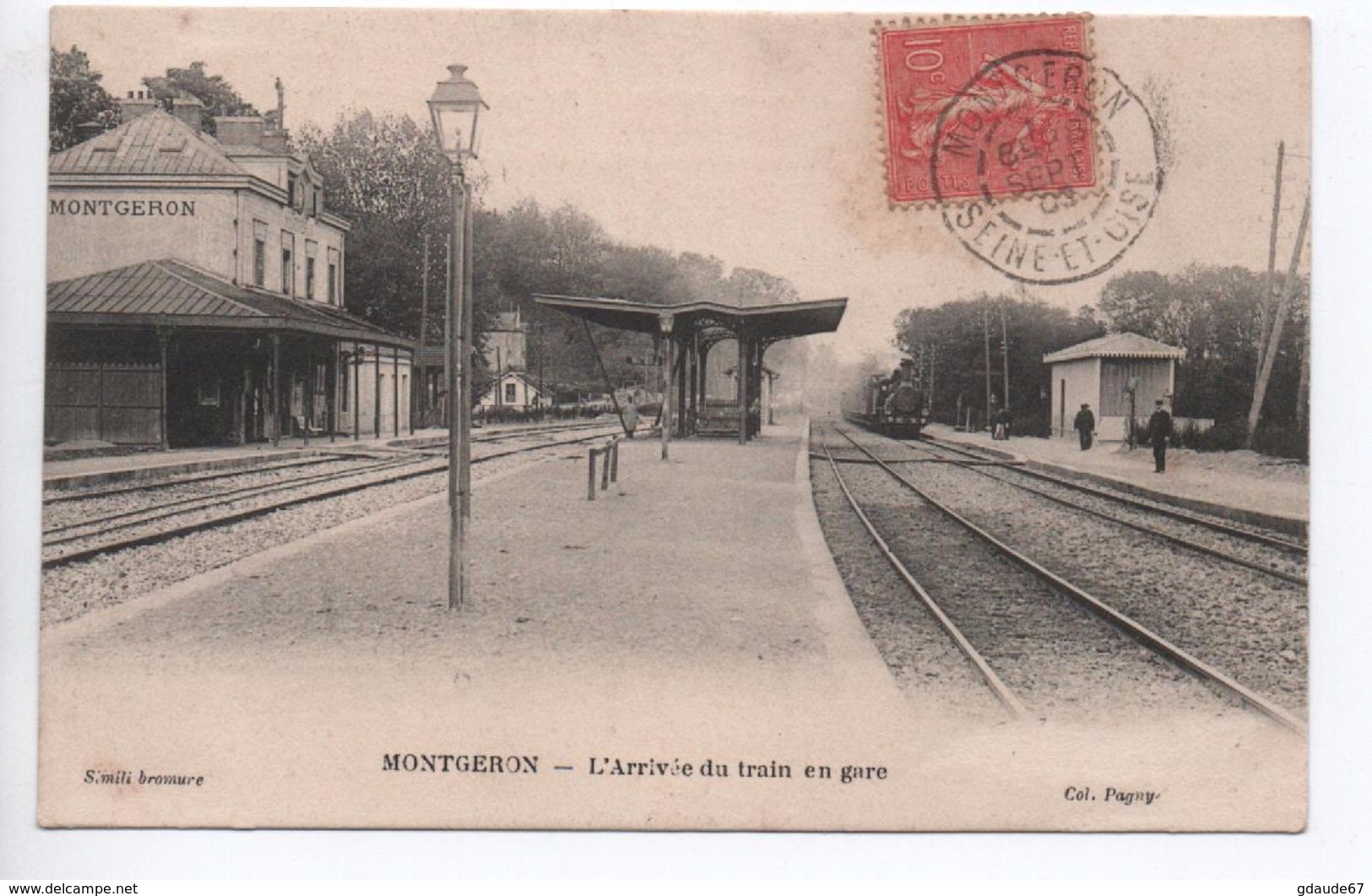 MONTGERON (91) - L'ARRIVEE DU TRAIN EN GARE - Montgeron