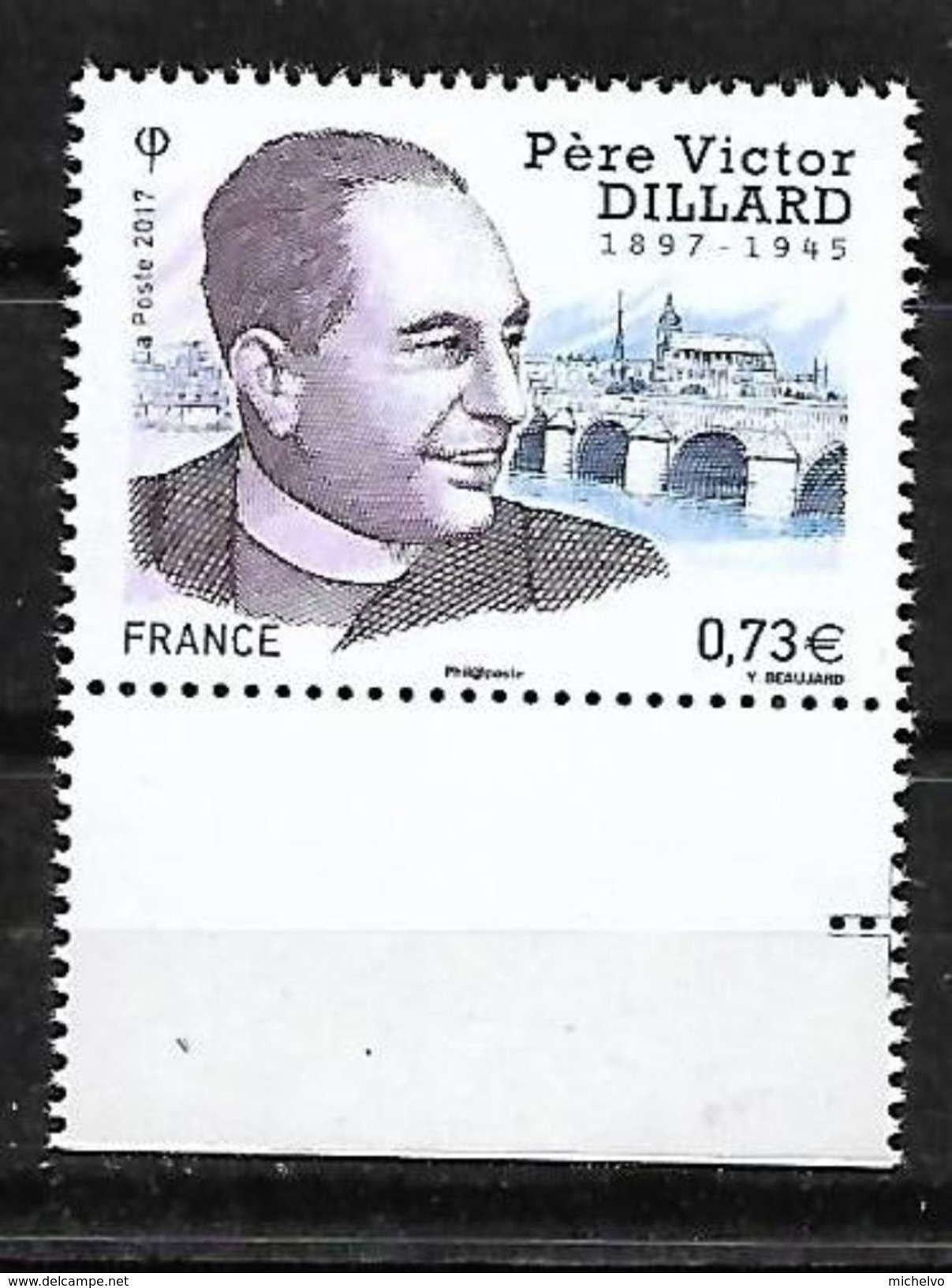 France 2017 - Yv N° 5173 ** - Père Victor Dillard (Mi N° 6888) - Unused Stamps