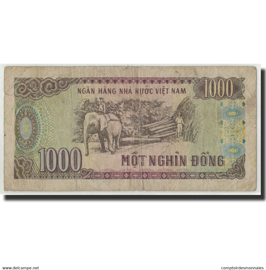 Billet, Viet Nam, 1000 D<ox>ng, 1988, KM:106a, B+ - Vietnam