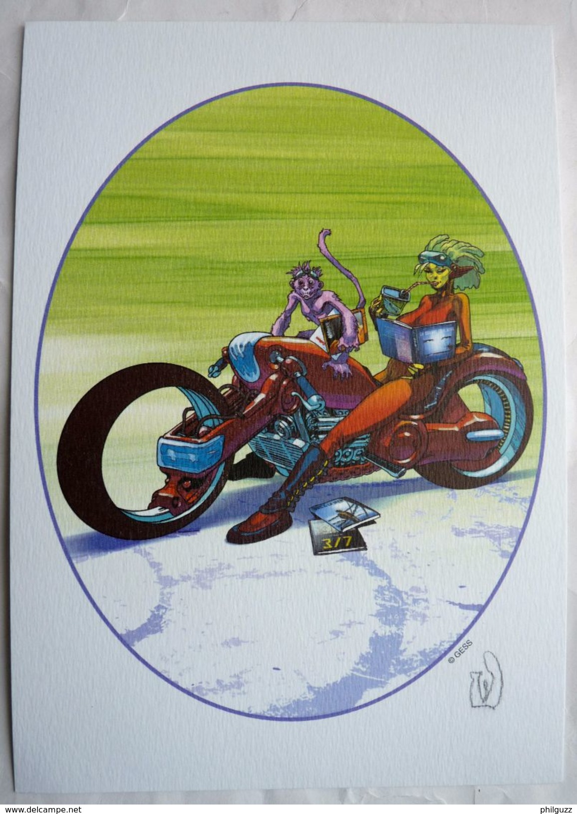 Ex Libris - GESS - NS 195/250 MOTO FUTURISTE - Illustratori G - I