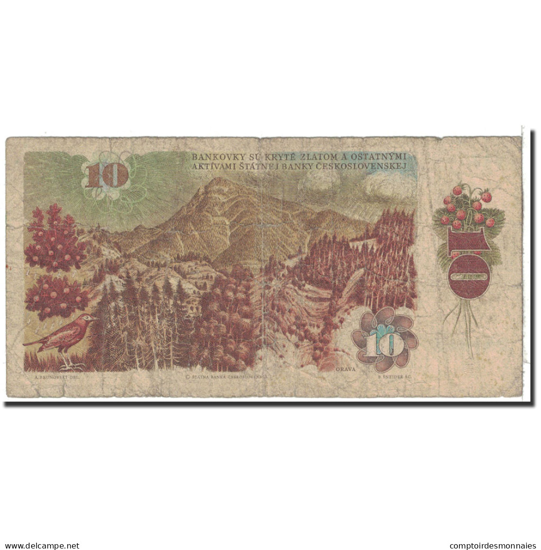 Billet, Tchécoslovaquie, 10 Korun, 1986, Undated, KM:94, B - Tschechoslowakei