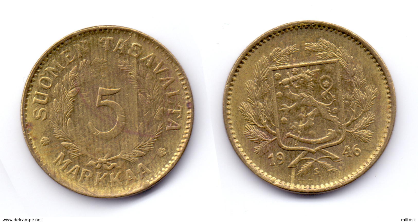 Finland 5 Markkaa 1946 S (KM#31a) - Finlandia