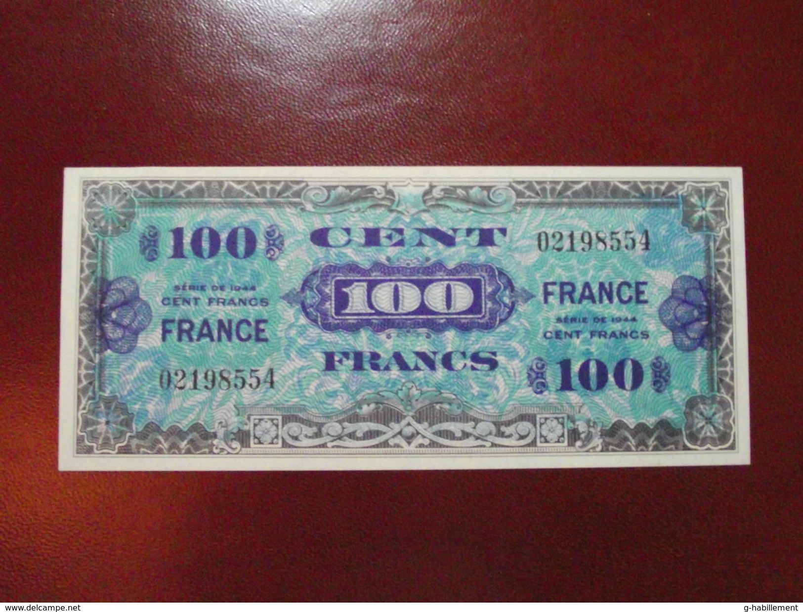 GOUVERNEMENT PROVISOIRE 100 FRANCS USA VERSO FRANCE 4 JUIN 1945 NEUF - 1945 Verso Francia