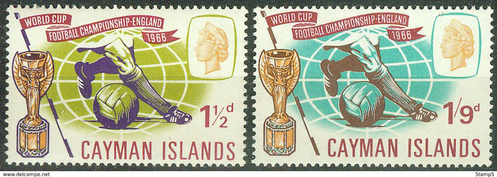 Cayman Islands 1966, Sport Soccer Football World Cup Mi.# 183-184, MNH / ** - Kaimaninseln