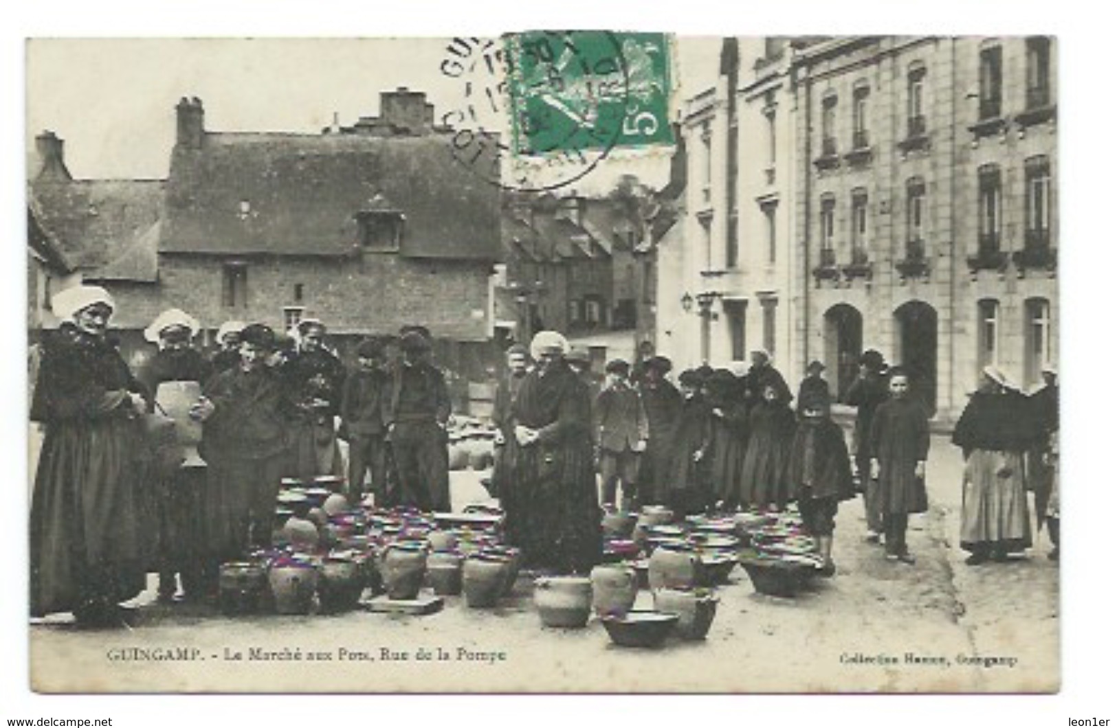 22 - GUINGAMP - Le Marché Aux Pots, Rue De La Pompe - CPA - Guingamp