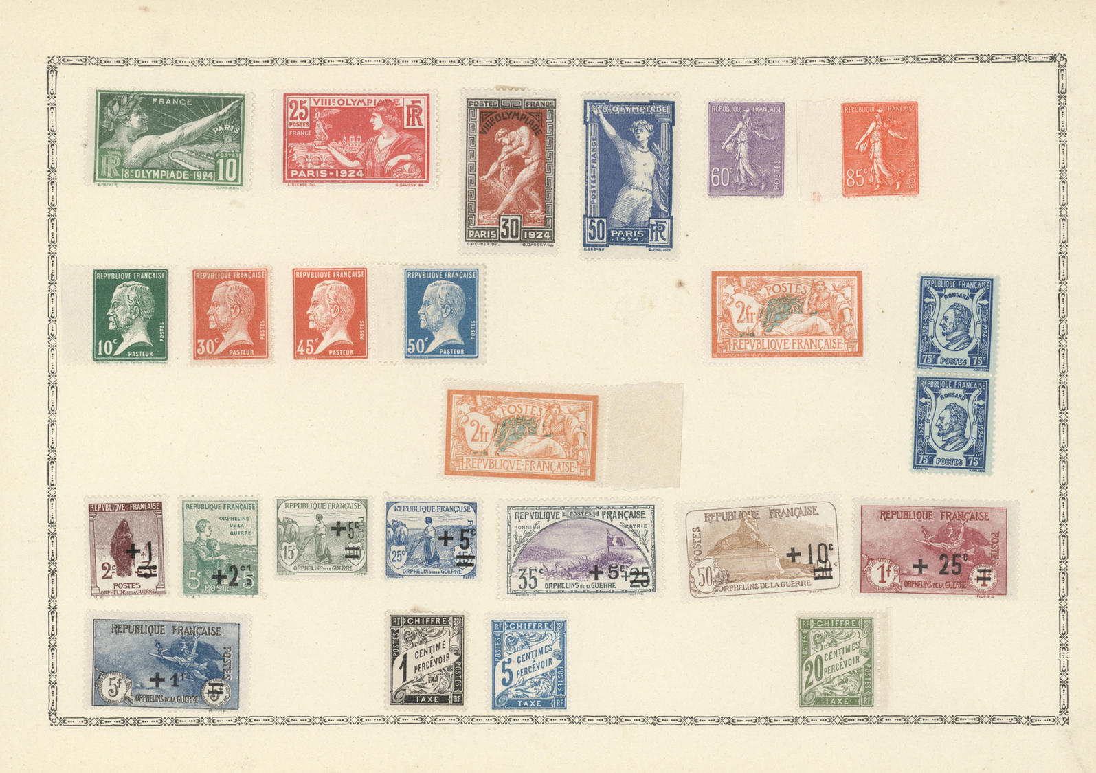 O/*/(*)/Br Nachlässe: ALL WORLD 1860/1940 (ca.), Used And Mint Collection In Three Ancient Maury Albums, Some I - Lots & Kiloware (mixtures) - Min. 1000 Stamps