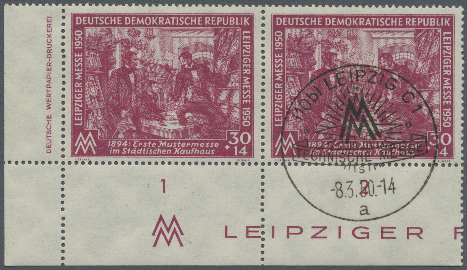 **/O Sowjetische Zone Und DDR: 1949/1952, Postfrische Spezialpartie DV Und DZ (teils Weitere Marke Anhäng - Collections