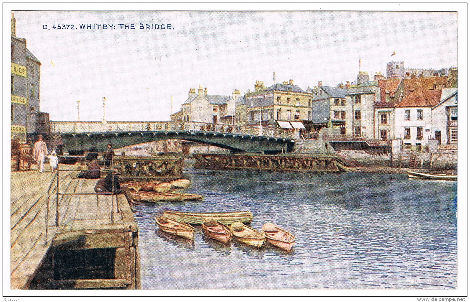 RB 1171 - Early Photochrom Postcard - The Bridge Whitby - Yorkshire - Whitby